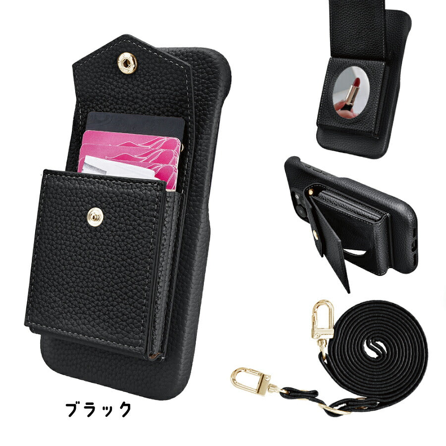 Galaxy S20 Plus SC-52A SCG02 ショルダーケース Galaxys20プラス ショルダー ギャラクシーエス20プラス ギャラクシー ケース カバー PUレザー カードポケット カード収納 ミラー付き