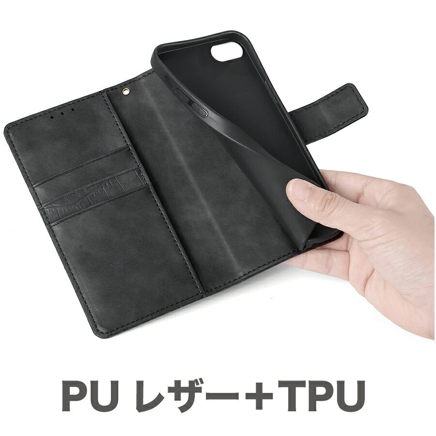 Galaxy A52 4G 5G SC-53B SOG05 クロコダイル調 手帳ケース GalaxyA52 手帳型 ギャラクシーA52 手帳タイプ ケース カバー PUレザー カード収納 スタンド機能 マグネット開閉 PUレザー ワニガワ風