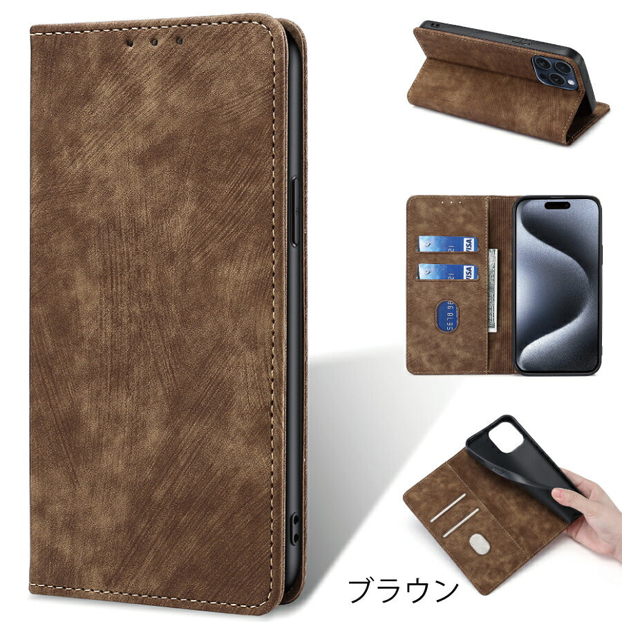 AQUOS R6 SH-51B A101SH SH-M22 スウェード調 手帳ケース AQUOSアール6 手帳型 アクオスアール6 アクオスR6 手帳タイプ ケース カバー PUレザー カード収納 スタンド機能 マグネット開閉