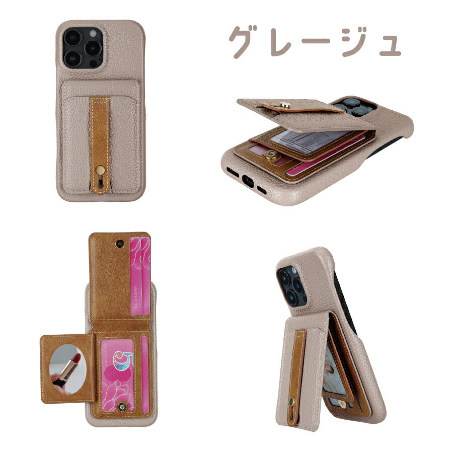 iPhone11ProMax ショルダーケース iPhone ショルダー アイフォン11プロマックス iPhone 11 promax ケース カバー PUレザー カードポケット カード収納 ミラー付き
